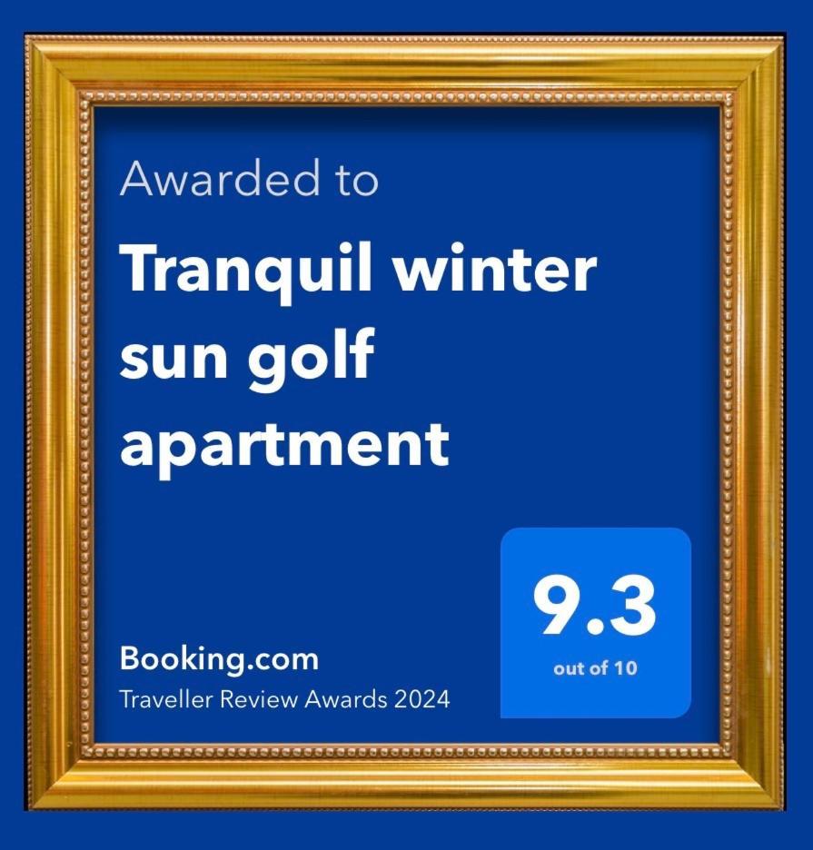Tranquil Self Catering Golf Course Apartment 알리칸테 외부 사진